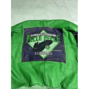Pelle Pelle Authentic Baseball Urban League Green Jacket