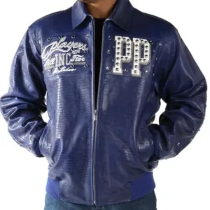 Pelle Pelle Player All Star Blue Leather Jacket