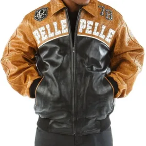 Pelle Pelle Mustard and Black Leather Jacket