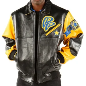 Soda Club Pelle Pelle Yellow Leather Jacket