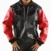 Black Red Born Free Studded Eagle Jacket - the pelle pelle