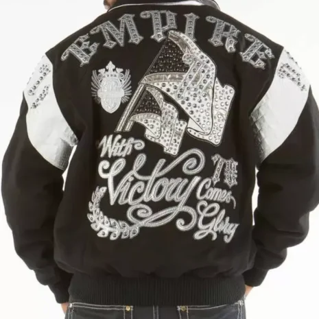 Black White Pelle Pelle Empire Jacket