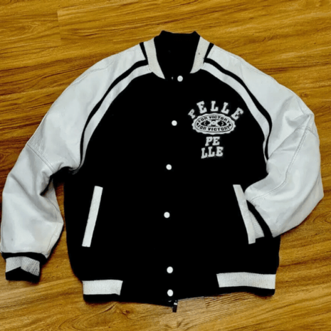 Black & White Pelle Pelle Leather Jacket