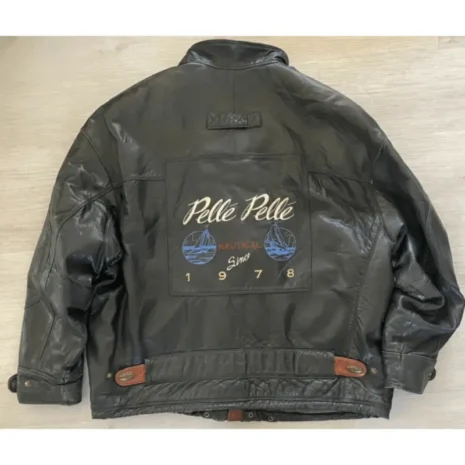 Bold Pelle Pelle Vintage Black Bomber Jacket