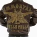 Brown Pelle Pelle Immortal Studded Leather Jacket