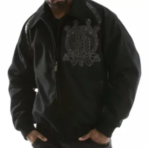Pelle Pelle Black Top Brass Wool Jacket