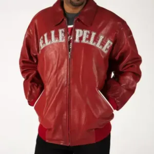 Pelle Pelle Red World’s Best 1978 Studded Jacket