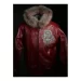 Fur Hood Pelle Pelle Red Chi-Town Jacket