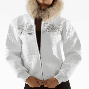 Ladies Encrusted Varsity Script Jacket
