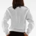 Ladies Leather White Jacket MB Bomber Pelle Pelle