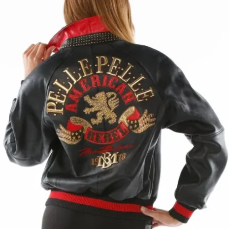 Ladies-Pelle-Pelle-American-Rebel-Black-Jacket.webp