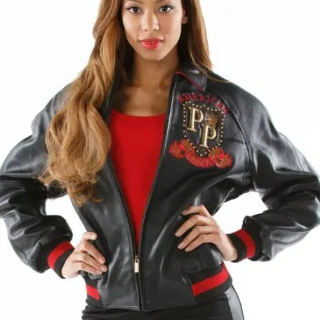 Ladies-Pelle-Pelle-American-Rebel-Black-Leather-Jacket.webp