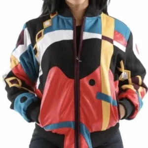 Ladies Pelle Pelle Wool Abstract Jacket