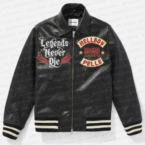 Lil Peep Legends Never Die Black Leather Jacket