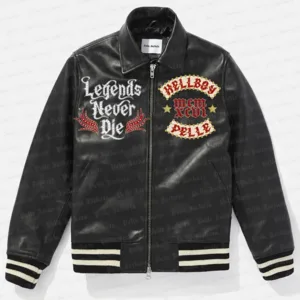 Lil Peep Legends Never Die Plush Black Jacket