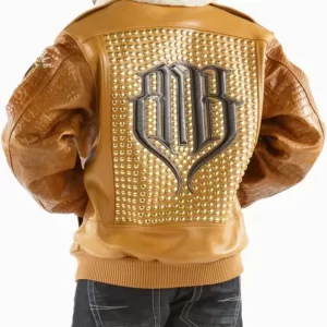 Pelle Pelle Brown Studded Jacket