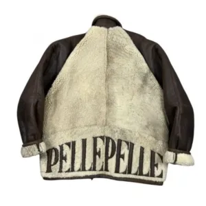 Marc Buchanan Pelle Pelle Vintage Sherpa Leather Jacket