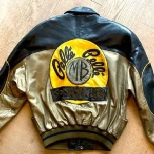 Men Marc Buchanan Pelle Pelle Vintage 90’s Leather Varsity Jacket