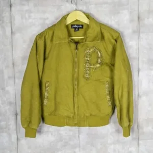 Pelle Pelle Marc Buchanan Womens Vintage Bomber Olive Jacket