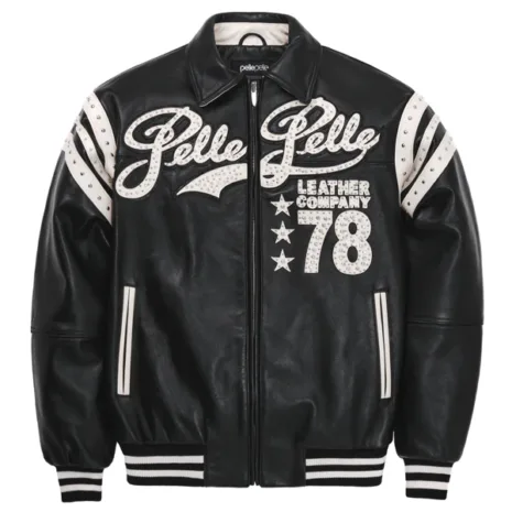 Men-Pelle-Pelle-Encrusted-Varsity-Plush-Black-Jacket.webp