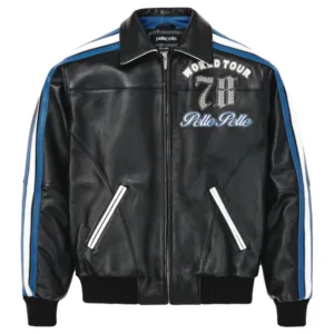 Men Pelle Pelle World Tour Plush Black Jacket