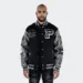 Men’s Pelle Pelle Wool Varsity Jacket Black
