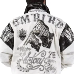 Men’s New Back Studded Pelle Pelle Jacket