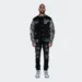 Mens Pelle Pelle Wool varsity Jacket Black