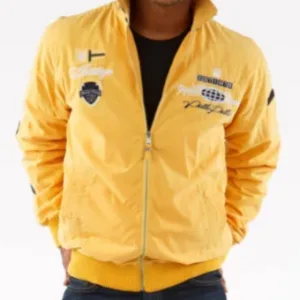 Men’s Pelle Pelle Yellow Nylon Jacket