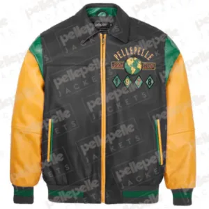 World Famous Yellow & Black Soda Club Plush Jacket