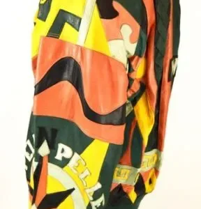 Pelle Pelle Multicolor Design Compass Jacket