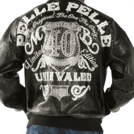 Pelle Pelle 40th Anniversary Black Leather Jacket