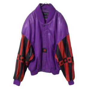 Pelle Pelle 90s Marc Buchanan Purple Leather Jacket