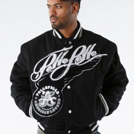 Pelle Pelle American Legend Black Varsity Jacket