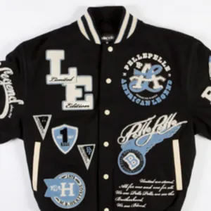 Pelle Pelle American Legend Limited Edition Black Varsity Jacket