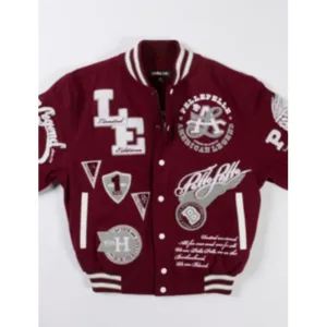 Pelle Pelle American Legend Limited Edition Maroon Varsity Jacket