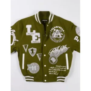 Pelle Pelle American Legend Limited Edition Olive Varsity Jacket