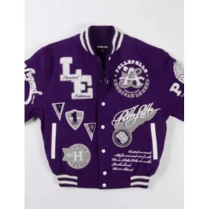 Pelle Pelle American Legend Limited Edition Purple Varsity Jacket