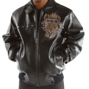 Pelle Pelle Leather Studded Jacket