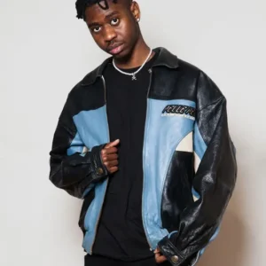 Pelle Pelle Art of Blue Black Leather Jacket