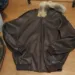 brown leather jacket