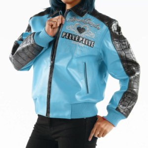 Pelle Pelle Avant Garde Turquoise 37 Years Strong Jacket