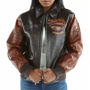 Pelle Pelle Black Brown Leather Jacket
