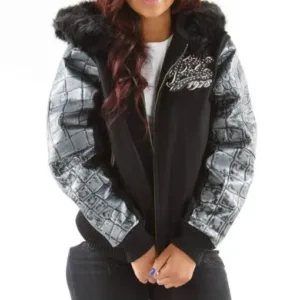 Pelle Pelle Exotic Fur Hood Wool Jacket