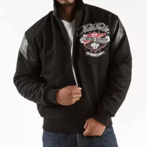 Pelle Pelle Black Red Wool Red White & True Jacket