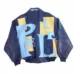 Pelle Pelle Blue Leather Bomber Jacket | Pelle Pelle
