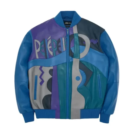 Pelle Pelle Blue Picasso Leather Jacket