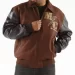 Pelle Pelle Brown Master Ceremonies Varsity Jacket