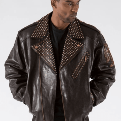 Pelle Pelle Brown Varsity Biker Jacket