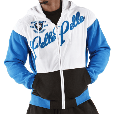 Pelle Pelle Colorblocked In Medium Blue Tracksuit